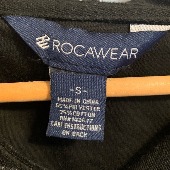 Rocawear Black & Gray Quilted Full-Zip Hoodie Small - Picture 8 of 8